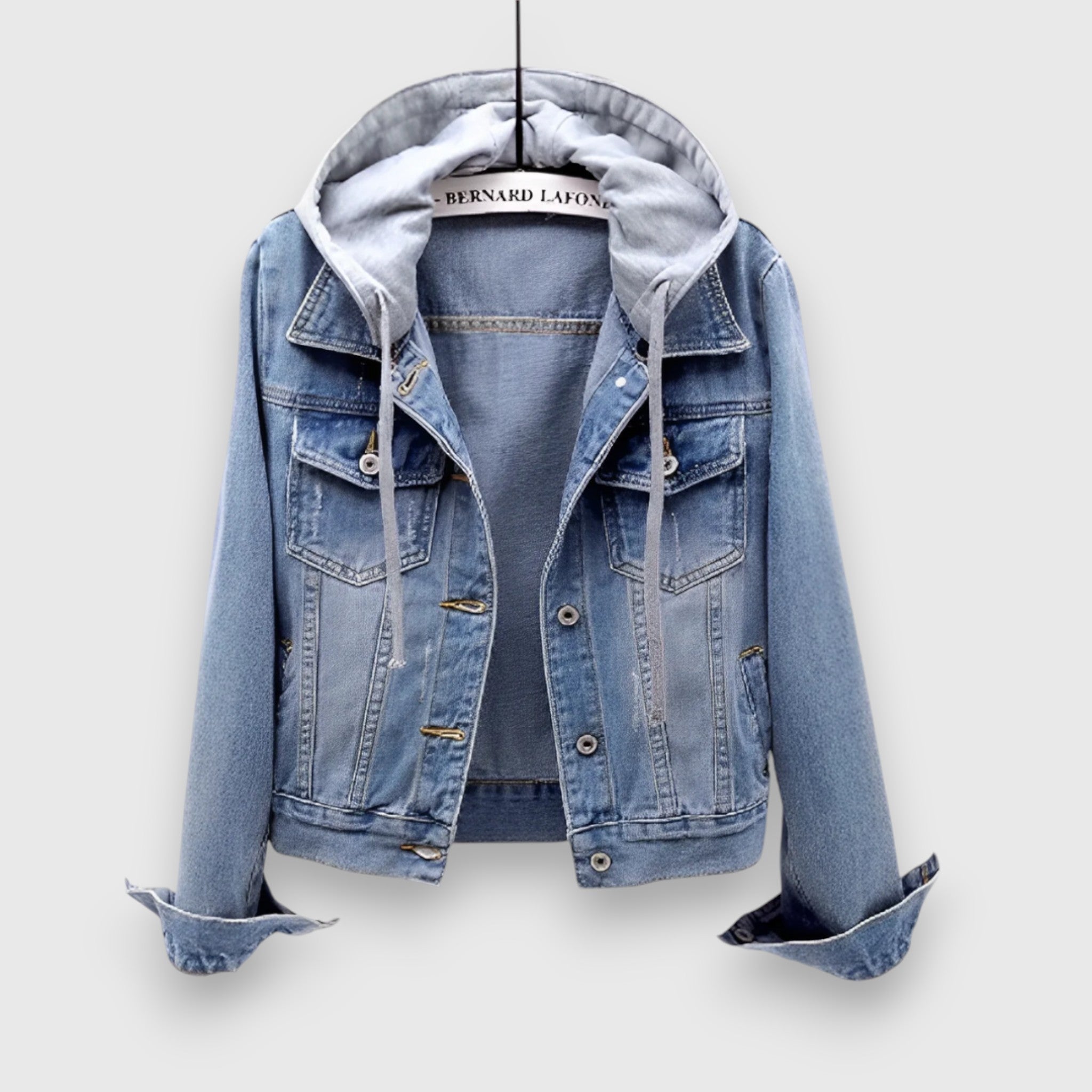 Lena – Denim Jacket with Hood