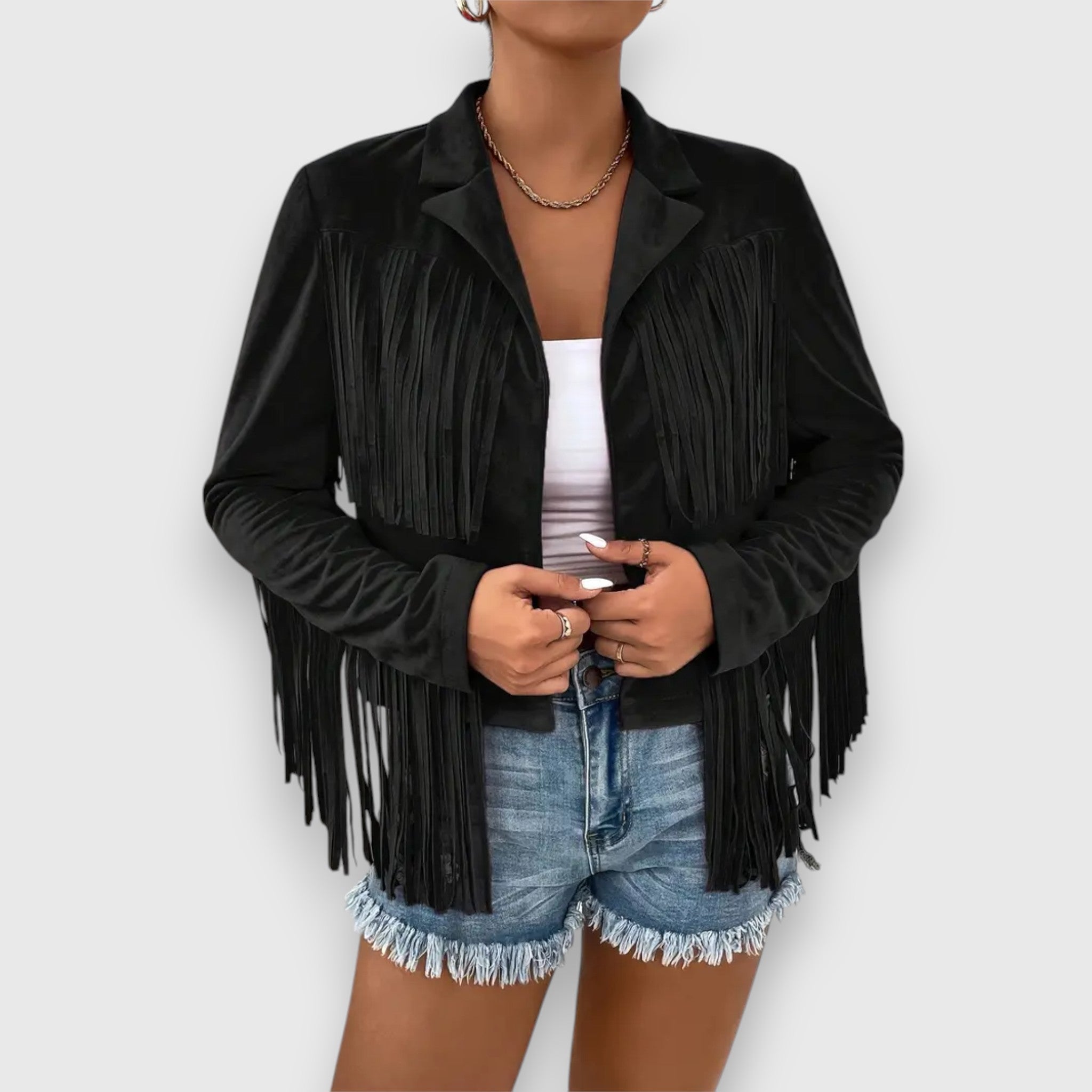 Fiorella – Jacket with Fringes