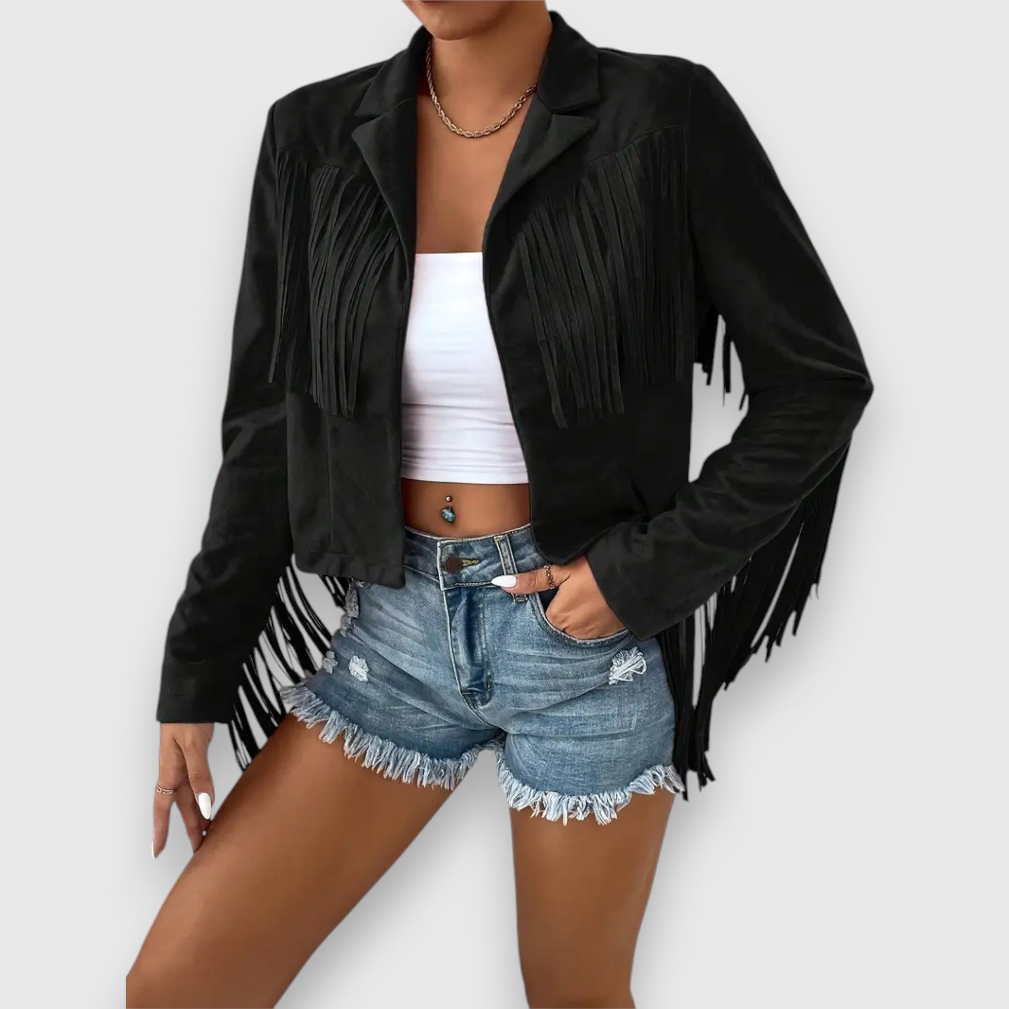 Fiorella – Jacket with Fringes