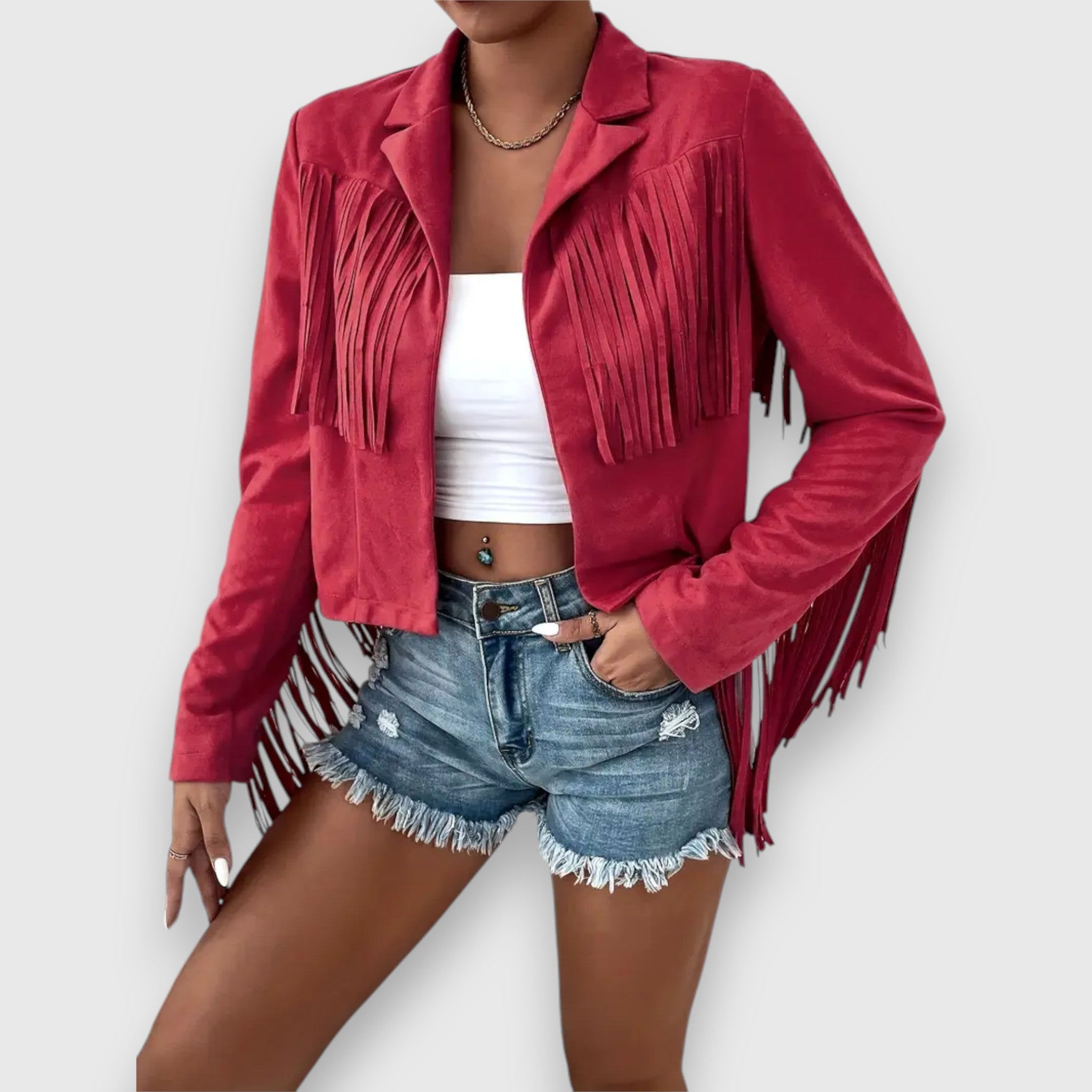Fiorella – Jacket with Fringes