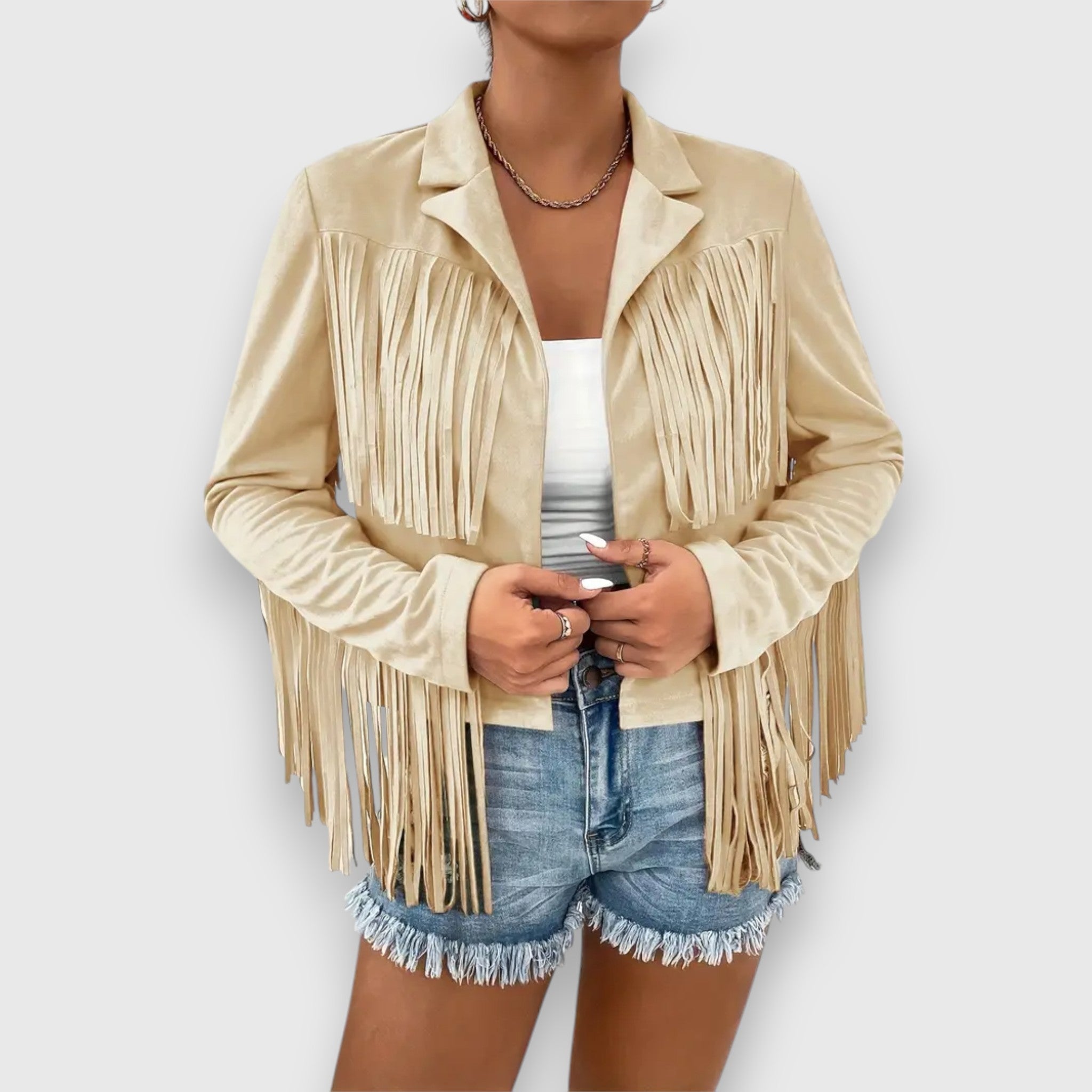 Fiorella – Jacket with Fringes